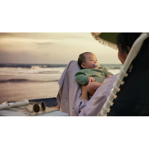 Philips AVENT Cumlík Ultra air s obrázkom 0-6 m fialový/žltý 2ks