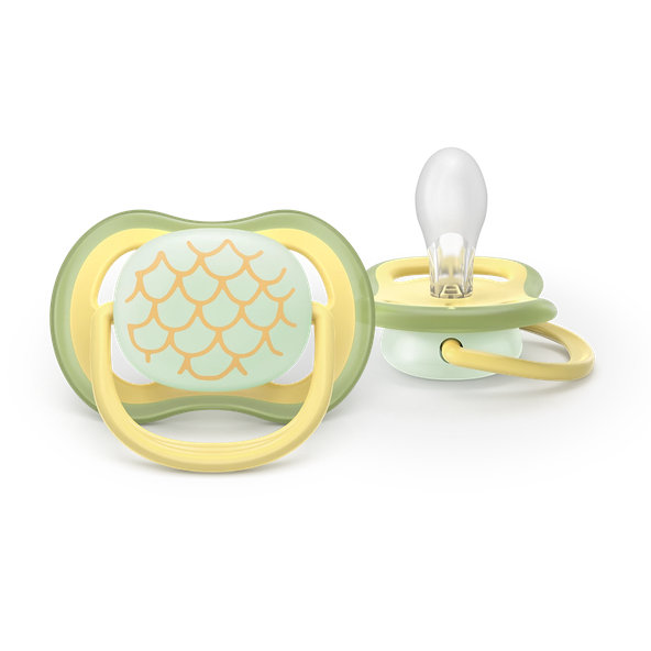 Philips AVENT Cumlík Ultra air s obrázkom nočný 0-6 m neutral 2ks