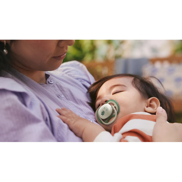Philips AVENT Cumlík Ultra air s obrázkom nočný 6-18m neutral 2ks