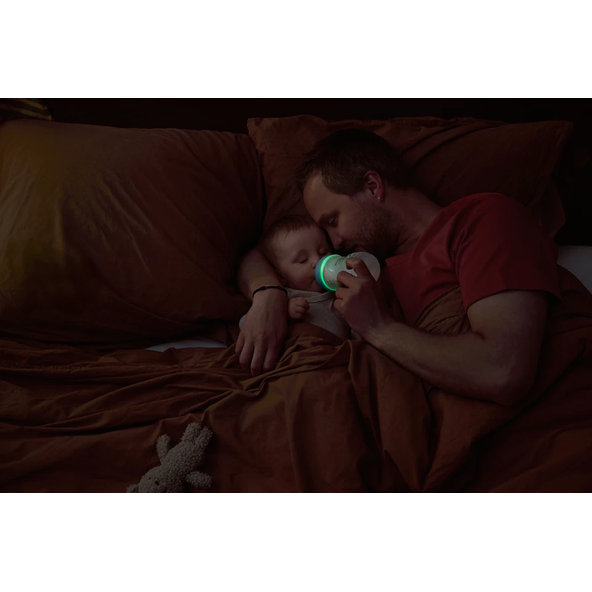 Philips AVENT FĽAŠA Natural Response Glow nočná 260 ml 3-6 m 1 ks
