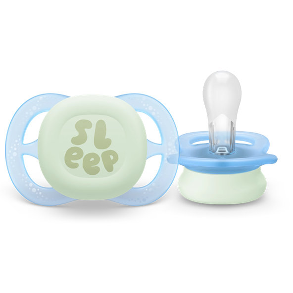 Philips AVENT Cumlík Ultra start s obrázkom nočný chlapec 0-2 m 2 ks