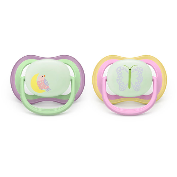 Philips Avent Cumlík ultra air nočný dievča 6-18 m 2 ks