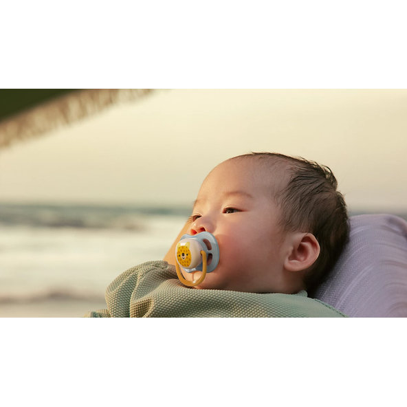 Philips AVENT Cumlík Ultra air s obrázkom 0-6 m modrý/zelený 2ks