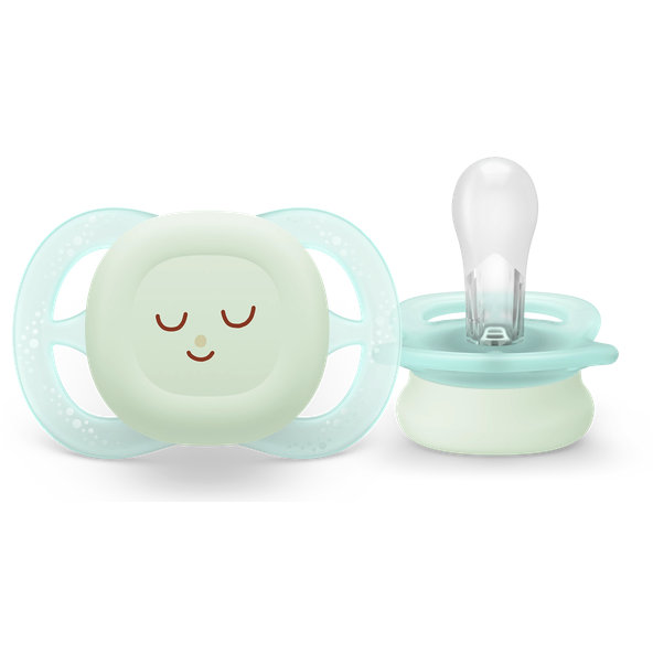 Philips AVENT Cumlík Ultra start s obrázkom nočný chlapec 0-2 m 2 ks