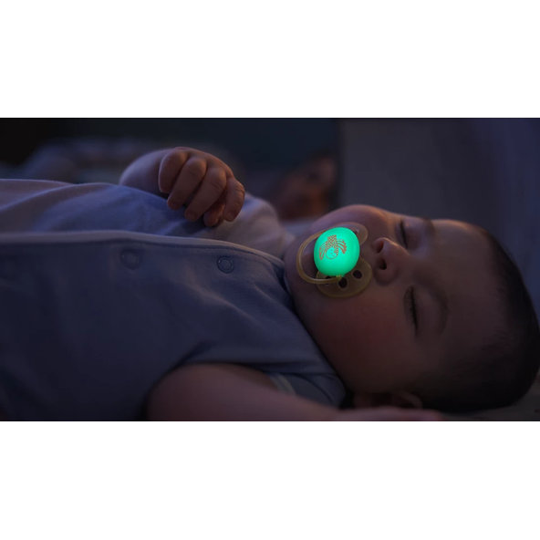 Philips AVENT Cumlík Ultra soft s obrázkom nočný neutral 0-6 m 2 ks
