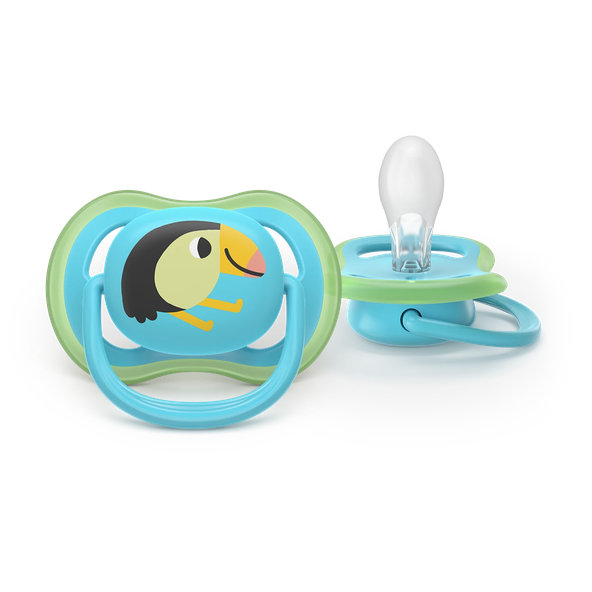 Philips AVENT Cumlík Ultra air s obrázkom 6-18 m modrý/zelený 2ks
