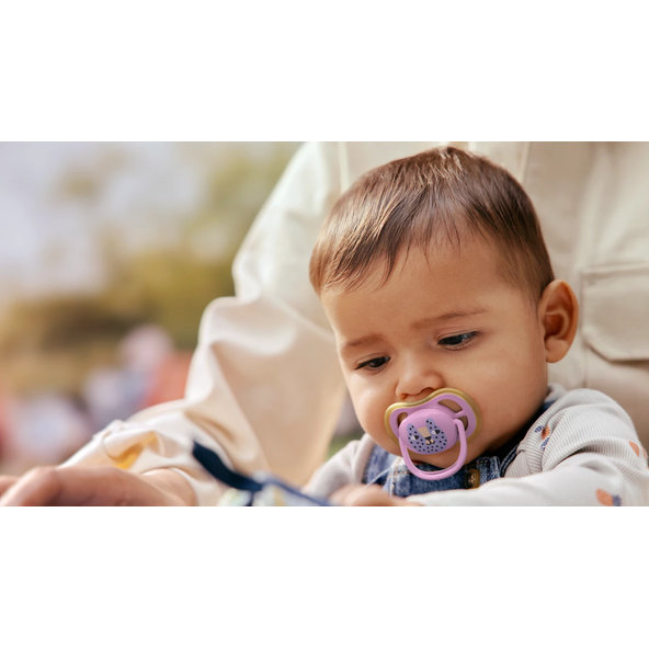 Philips AVENT Cumlík Ultra air s obrázkom 6-18 m ružový/zelený 2ks