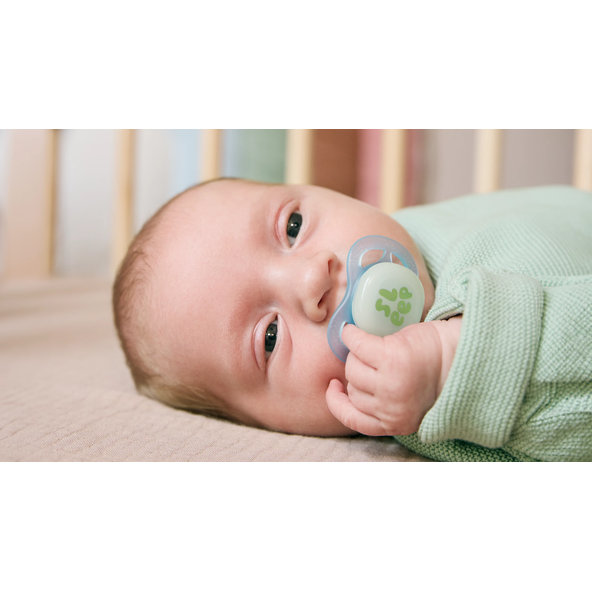 Philips AVENT Cumlík Ultra start s obrázkom nočný chlapec 0-2 m 2 ks