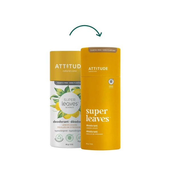ATTITUDE Prírodný tuhý deodorant Super leaves - citrusové listy 85 g
