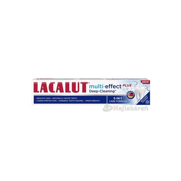LACALUT MULTI-EFFECT + Deep Cleaning zubná pasta 75 ml