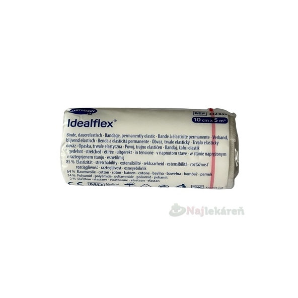 Idealflex ovínadlo elastické krátkoťažné 10cm x 5m 1 ks
