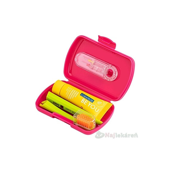 CURAPROX Travel set magenta