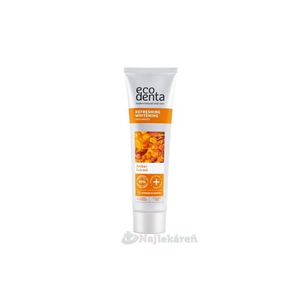 EcoDenta Whitening zubná pasta s jantárovým extraktom 100 ml
