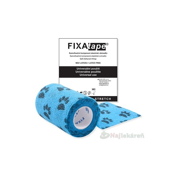 FIXAtape STRETCH Samofixačné ovínadlo modré 7,5cm x 450cm 1 ks