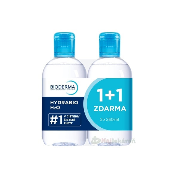 BIODERMA Hydrabio H2O micelárna voda Festival 2x250ml