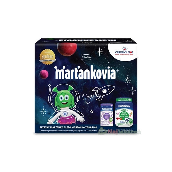 STADA Marťankovia s Inulínom + GUMMY Super Imunita + hračka set