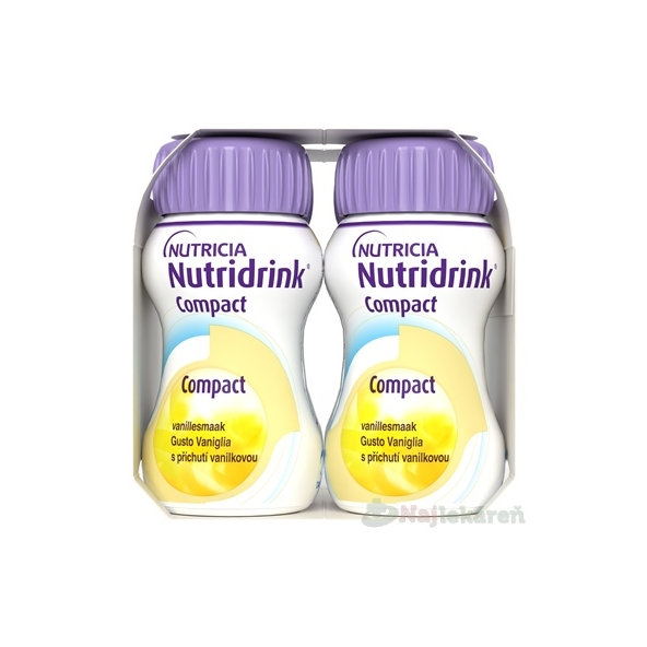 Nutridrink Compact s vanilkovou príchuťou 4x125 ml