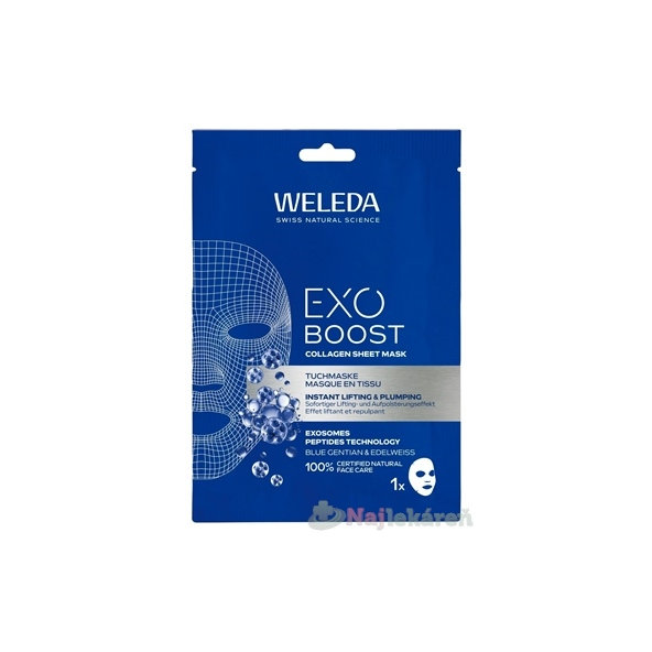 WELEDA EXO BOOST Kolagénová maska 1ks