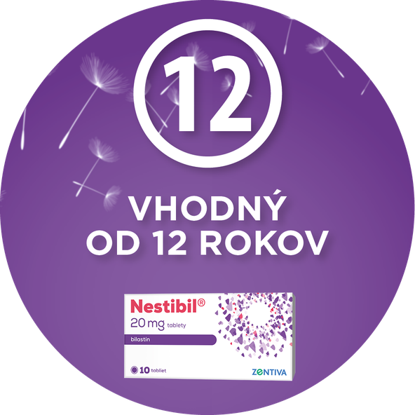 Nestibil na zmiernenie príznakov alergie 20mg/10tbl