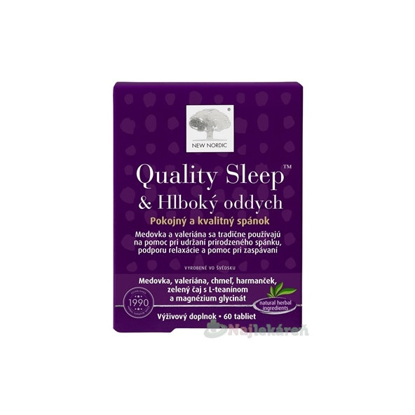 NEW NORDIC Quality Sleep & Hlboký oddych 60 tabliet