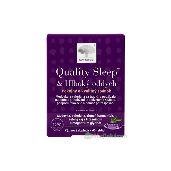 NEW NORDIC Quality Sleep & Hlboký oddych 60 tabliet