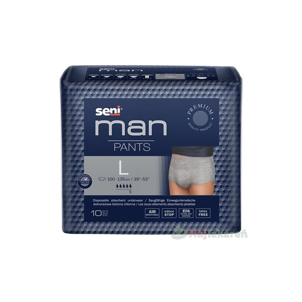 Seni Man PANTS Large nohavičky absorpčné pre mužov 10 ks