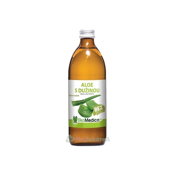 EkoMedica SK Aloe s dužinou šťava 99,8% 500 ml