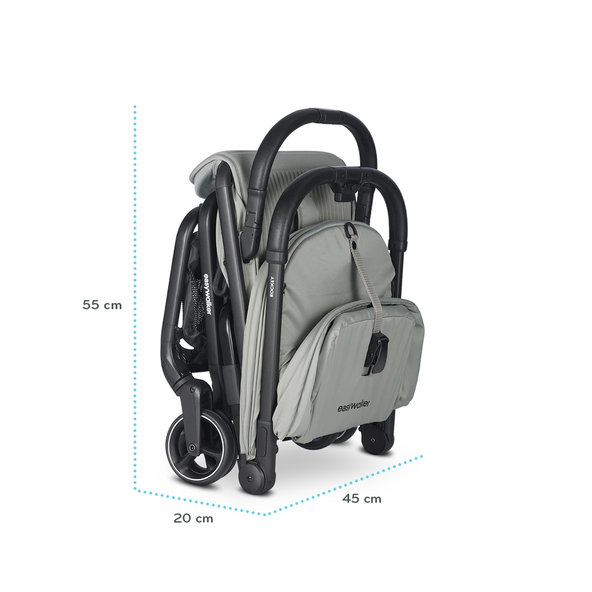 EASYWALKER Rockey S športový kočík Pure Black