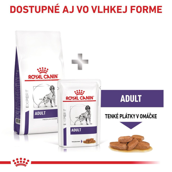 ROYAL CANIN ADULT MEDIUM DOG kompletné granule pre dospelých psov stredných veľkostí 10 kg