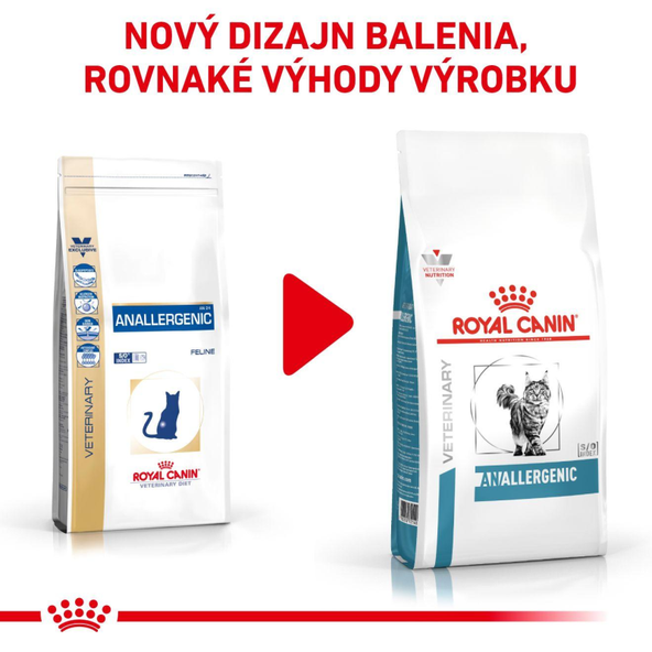 ROYAL CANIN CAT ANALLERGENIC granule pre mačky s nežiaducimi reakciami na potravu 2 kg