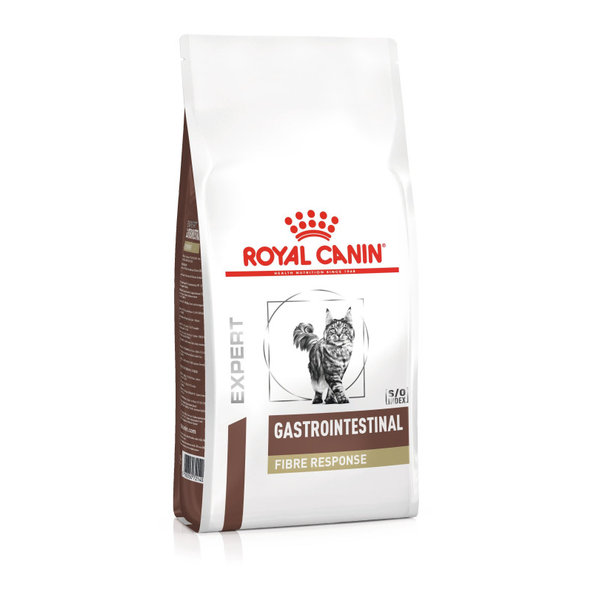 ROYAL CANIN CAT GASTROINTESTINAL FIBRE RESPONSE granule s vyšším obsahom vlákniny pre mačky trpiace ochorením tráviaceho traktu - 2 Kg