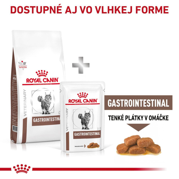 ROYAL CANIN CAT GASTROINTESTINAL granule pre mačky trpiace ochorením tráviaceho traktu 2 kg