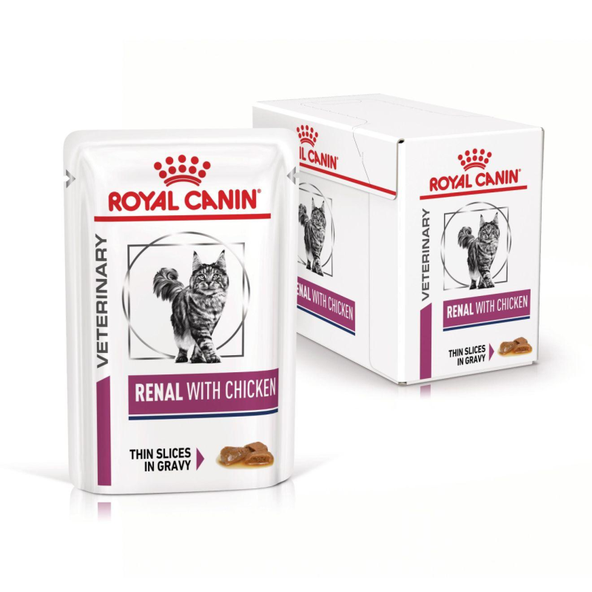 ROYAL CANIN CAT RENAL CHICKEN IN GRAVY kapsičky v šťave pre mačky s ochorením obličiek 12x85 g