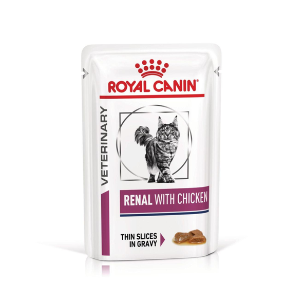 ROYAL CANIN CAT RENAL CHICKEN IN GRAVY kapsičky v šťave pre mačky s ochorením obličiek 12x85 g
