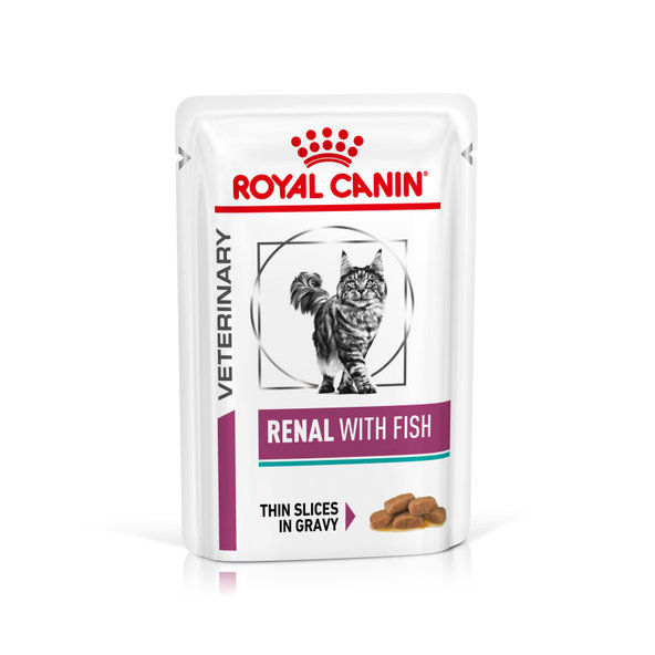 ROYAL CANIN CAT RENAL FISH IN GRAVY kapsičky v šťave pre mačky s ochorením obličiek