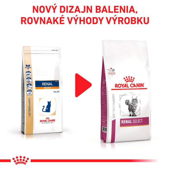 ROYAL CANIN CAT RENAL SELECT DRY granule pre dospelé mačky na podporu funkcie obličiek v prípade chronickej obličkovej nedostatočnosti - 0.4 Kg