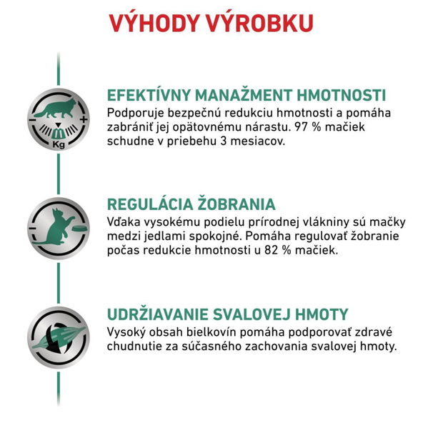 ROYAL CANIN CAT SATIETY WEIGHT MANAGEMENT granule pre mačky vyvinuté na zníženie nadmernej telesnej váhy 6 kg