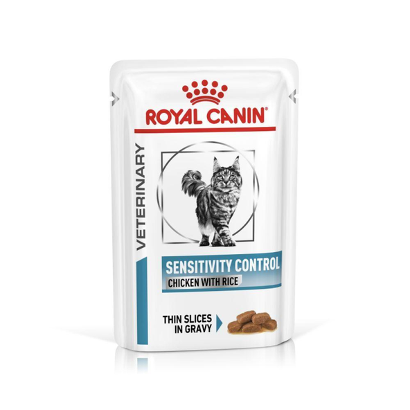 ROYAL CANIN CAT SENSITIVITY CONTROL CHICKEN WITH RICE kapsička v šťave s kuraťom a ryžou pre mačky s nežiaducimi reakciami na potravu 12x85 g
