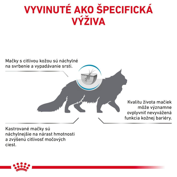 ROYAL CANIN CAT SKIN & COAT granule pre mačky na podporu funkcie kože 3,5 kg
