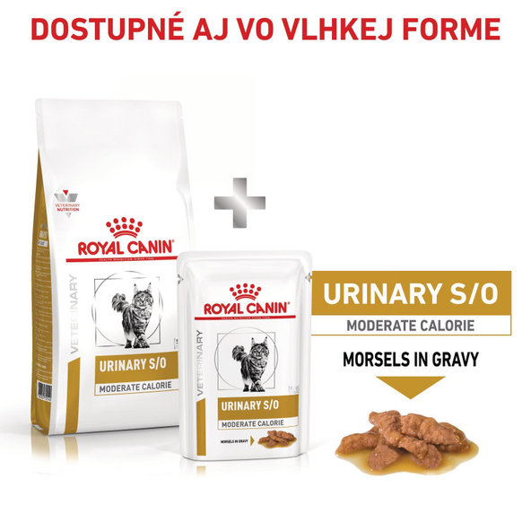 ROYAL CANIN CAT URINARY S/O MODERATE CALORIE  granule pre mačky s ochorením močových ciest so zníženým obsahom kalórií 3,5 kg