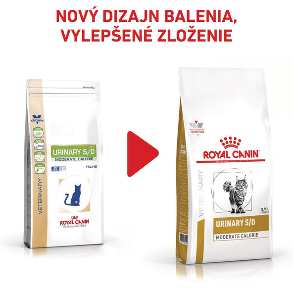 ROYAL CANIN CAT URINARY S/O MODERATE CALORIE  granule pre mačky s ochorením močových ciest so zníženým obsahom kalórií 7 kg