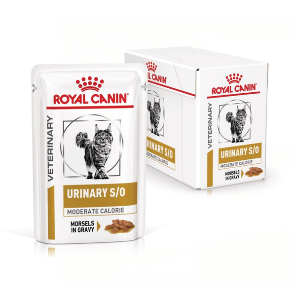 ROYAL CANIN CAT URINARY S/O MODERATE CALORIE WET kapsičky pre mačky na rozpúšťanie struvitových kameňov so sklonom k ​​nadváhe