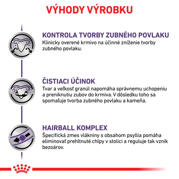 ROYAL CANIN DENTAL CAT granule pre mačky s problémami so zubami a ďasnami 1,5 kg