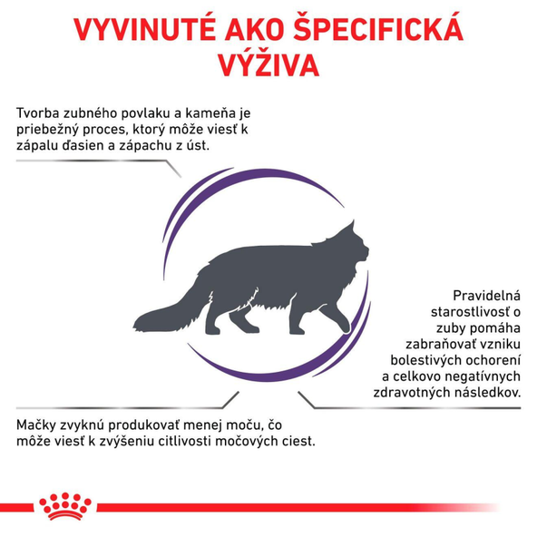 ROYAL CANIN DENTAL CAT granule pre mačky s problémami so zubami a ďasnami 3 kg