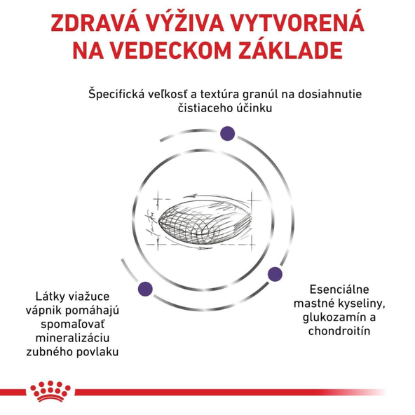 ROYAL CANIN DENTAL DOG ​​DRY granule na podporu ústnej hygieny u psov stredných a veľkých plemien 6 kg