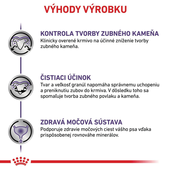 ROYAL CANIN DENTAL SMALL DOG ​​DRY granuly na podporu ústnej hygieny u psov malých plemien 1,5 kg