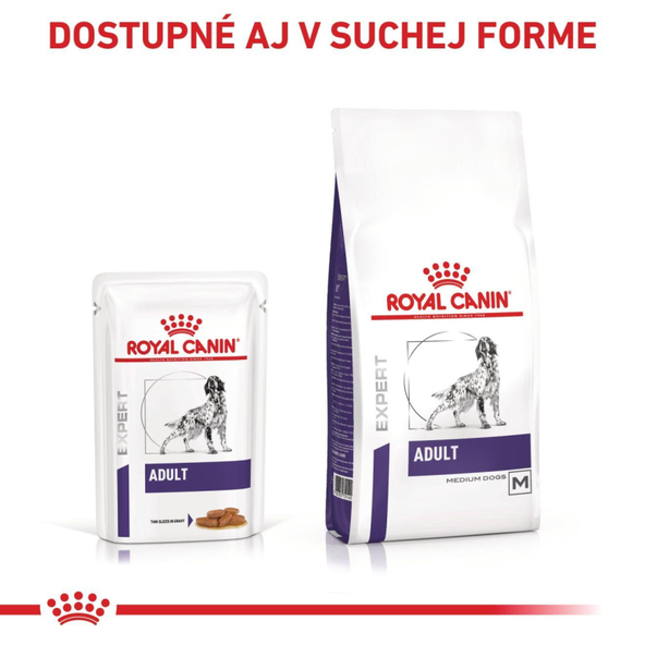ROYAL CANIN DOG ADULT GRAVY kapsičky pre psov na podporu optimálneho zdravia 12 x 100 g