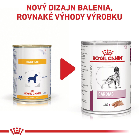 ROYAL CANIN DOG CARDIAC LOAF konzerva pre psov so srdcovými ochoreniami 410 g
