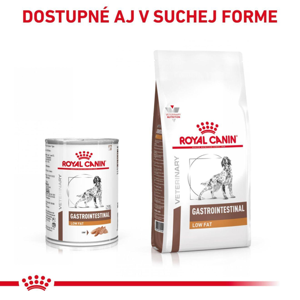ROYAL CANIN DOG GASTROINTESTINAL LOW FAT WET paštéta v konzerve s nízkym obsahom tuku pre psov 420 g