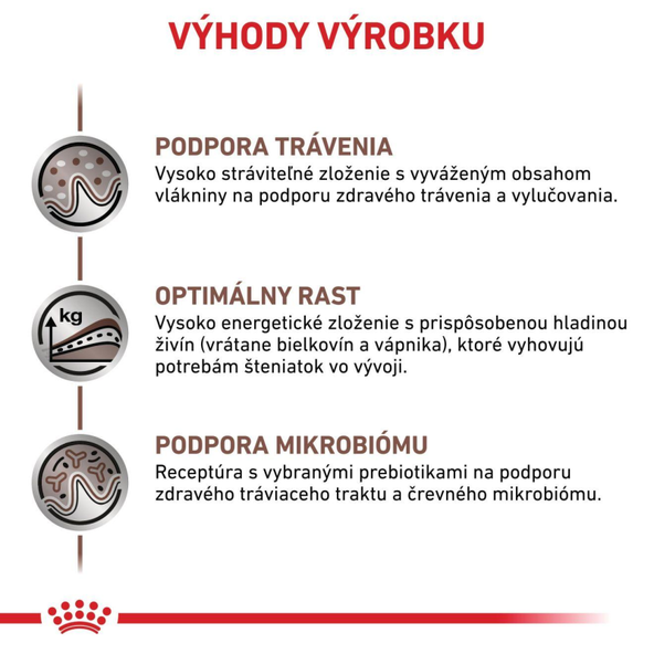 ROYAL CANIN DOG GASTROINTESTINAL PUPPY granule pre šteňatá s ochorením tráviaceho traktu 1 kg